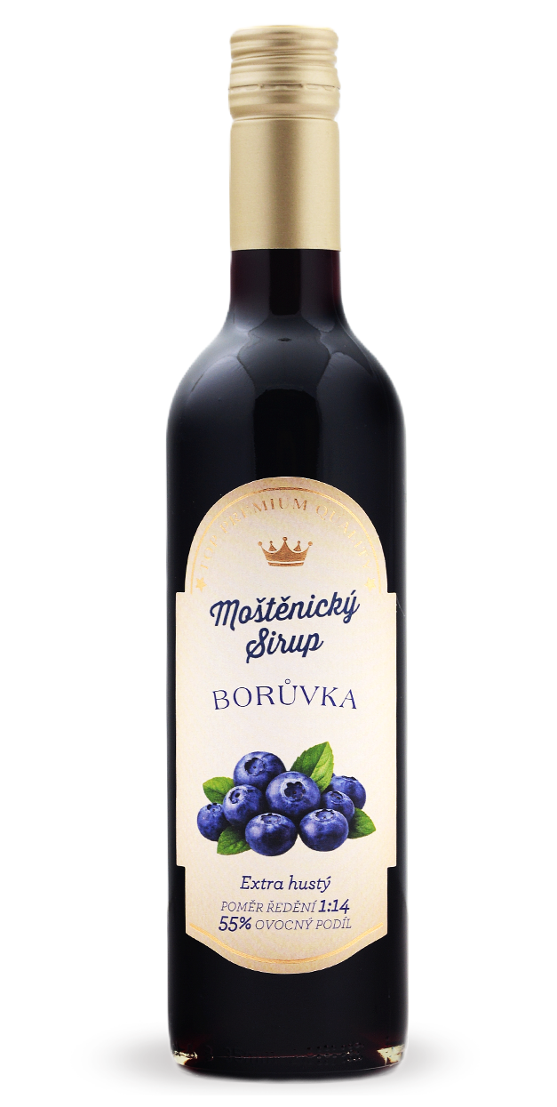 Sirup Borůvka · sklo 0,5 l